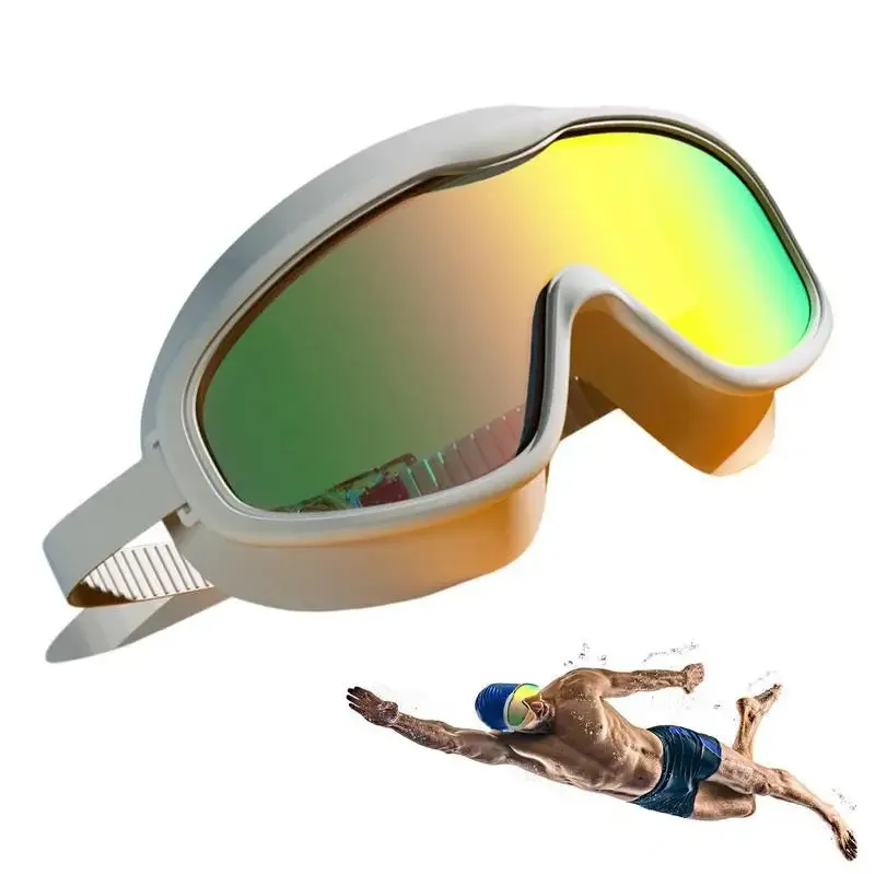New Swimming Goggles Adjustable Anti Fog Adult Pool Glasses Clear Vision Swimming Goggles Professional Fitness Tool For Training