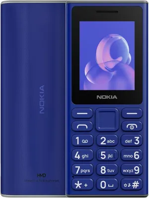 Nokia 105 2G (TA-1683) Dual Sim | International Model | Feature Phone with 2G Capabilities Only | Not for Verizon, Sprint, Xfinity, ATT, Cricket - (Blue)