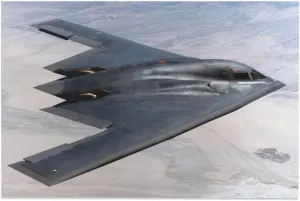Northrop Grumman B-2 Spirit Stealth Bomber Military Fighter Room Aesthetics Posters Canvas Posters Bedroom Decoration Sports Office Decoration Gifts Wall Art Decoration Printing Posters 20x30inch(50x7
