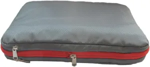 Nylon Travel Compression Bag Large Gray Sealed Storage Organizer for Clothes Moistureproof Pouch for Day Trips Camping and Music Festivals Space Saving Design