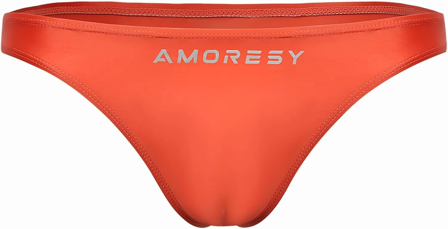 Oceanus Series Solid Color Swimming Trunks Multi-Color Simple Sexy Beach Briefs Thong Swimming Waterproof(534)