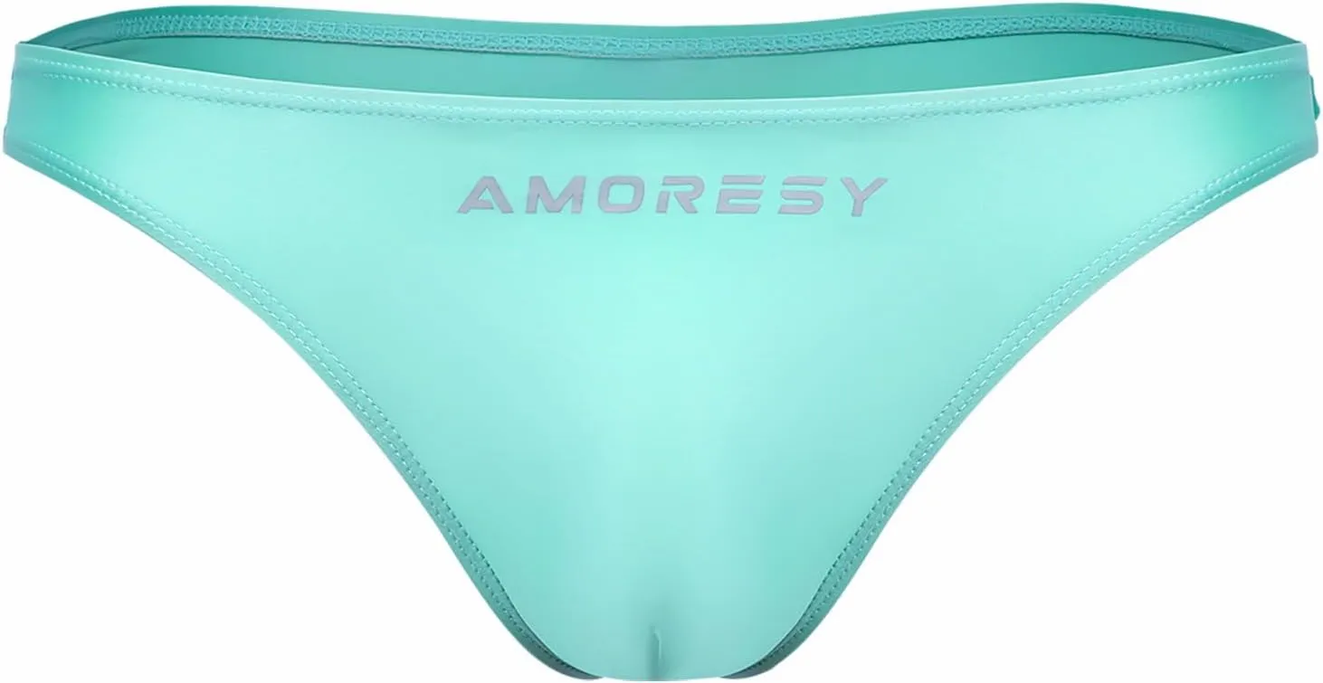Oceanus Series Solid Color Swimming Trunks Multi-Color Simple Sexy Beach Briefs Thong Swimming Waterproof(534)