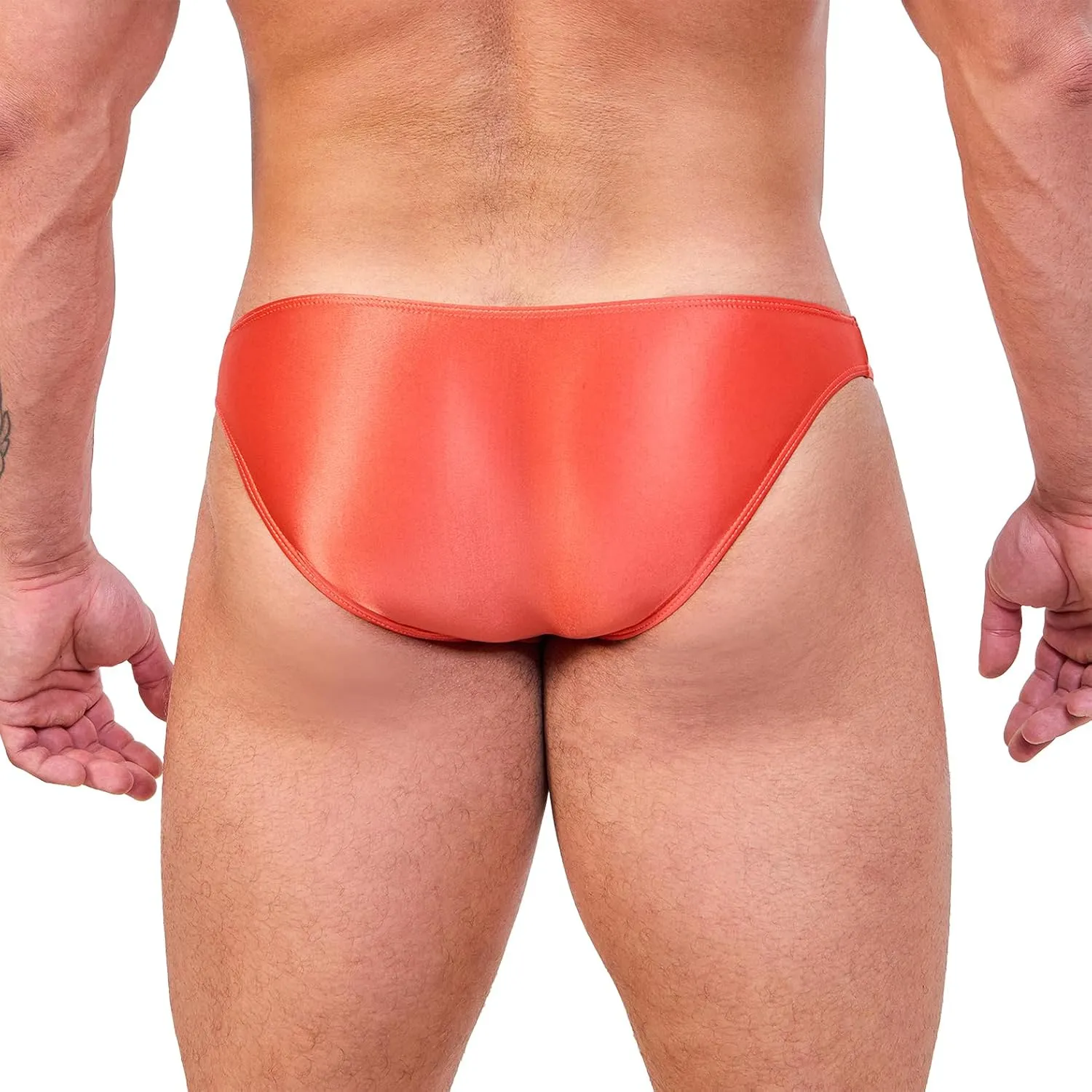 Oceanus Series Solid Color Swimming Trunks Multi-Color Simple Sexy Beach Briefs Thong Swimming Waterproof(534)