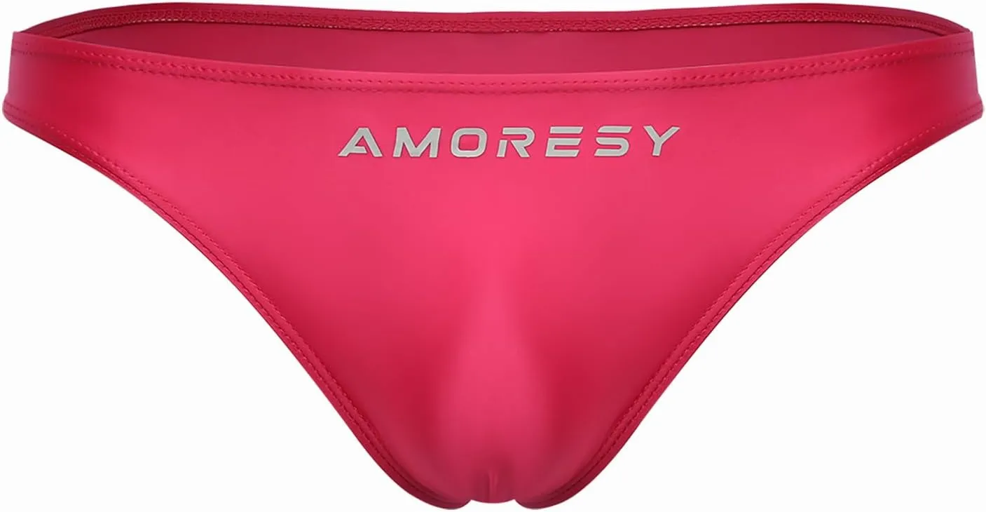 Oceanus Series Solid Color Swimming Trunks Multi-Color Simple Sexy Beach Briefs Thong Swimming Waterproof(534)