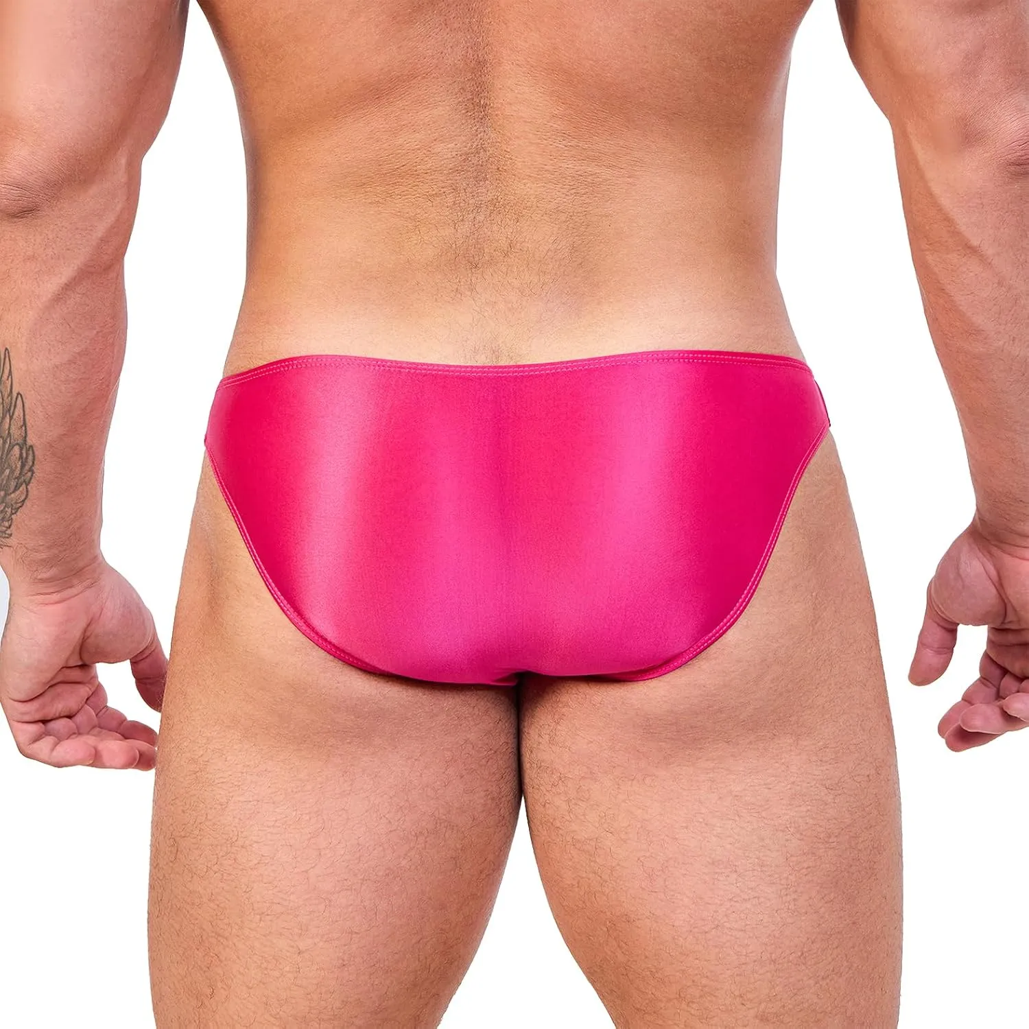 Oceanus Series Solid Color Swimming Trunks Multi-Color Simple Sexy Beach Briefs Thong Swimming Waterproof(534)