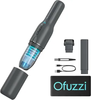 Ofuzzi Slim H7 Pro Cordless Handheld Vacuum with LED Light, Ultra-Lightweight 1.0LB, 11000Pa Powerful Suction, Two-Speed Modes, Type-C Fast Charging, Mini Vacuum for Home Cleaning (Gray)
