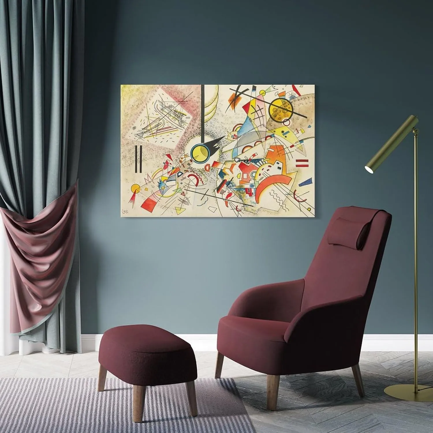 Ohne Titel by Kandinsky Canvas,art Poster Wall Art Picture Painting Poster Canvas Print Posters Artworks Bedroom Living Room Decor 08x12inch(20x30cm)