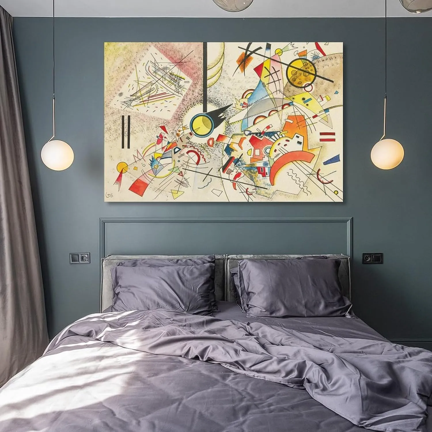 Ohne Titel by Kandinsky Canvas,art Poster Wall Art Picture Painting Poster Canvas Print Posters Artworks Bedroom Living Room Decor 08x12inch(20x30cm)