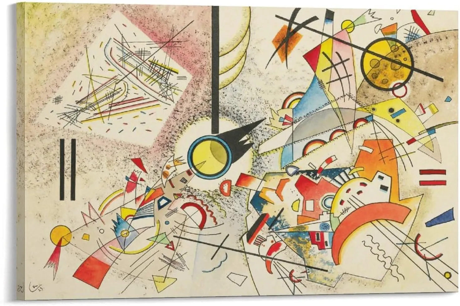 Ohne Titel by Kandinsky Canvas,art Poster Wall Art Picture Painting Poster Canvas Print Posters Artworks Bedroom Living Room Decor 08x12inch(20x30cm)