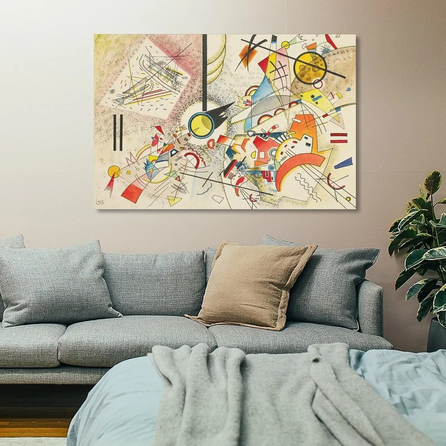 Ohne Titel by Kandinsky Canvas,art Poster Wall Art Picture Painting Poster Canvas Print Posters Artworks Bedroom Living Room Decor 08x12inch(20x30cm)