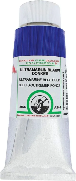 Old Holland Classic Oil Color - Ultramarine Blue Deep, 125 ml tube