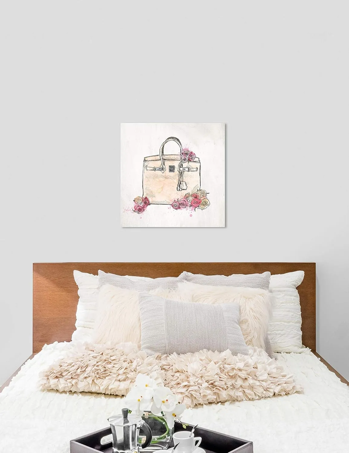 Oliver Gal 'Floral Handbag Scent' The Fashion Wall Art Decor Collection Contemporary Premium Canvas Art Print