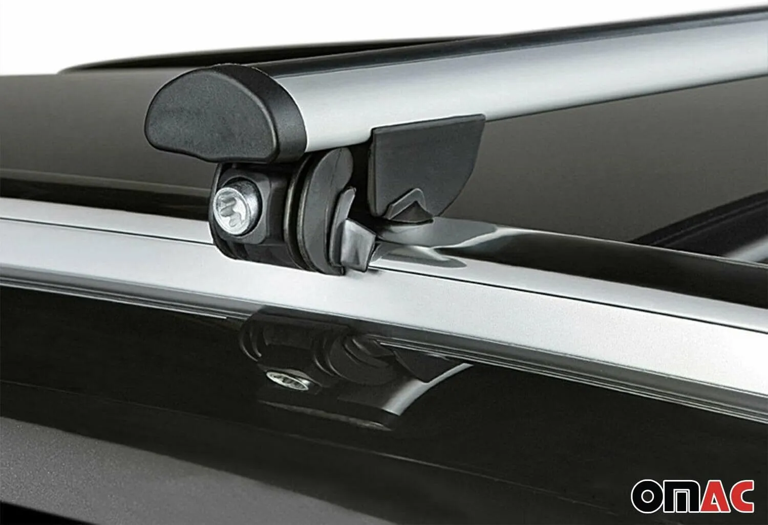 OMAC 220 Lbs Luggage Roof Rack Cross Bars for Volvo V90 Cross Country 2017-2024 Gray Anti-Theft for Travel Kayak Canoe Surf Ski Snowboard Camping