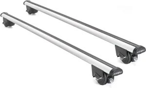 OMAC 220 Lbs Luggage Roof Rack Cross Bars for Volvo V90 Cross Country 2017-2024 Gray Anti-Theft for Travel Kayak Canoe Surf Ski Snowboard Camping