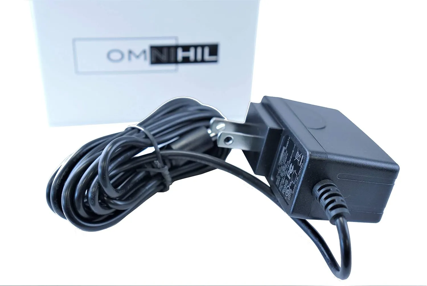 OMNIHIL [UL Listed] 8 Foot Long AC/DC Power Adapter Compatible with VocoPro UHF-8800 8-Channel UHF Handheld Wireless Microphone System (Compatible Wireless Unit only)