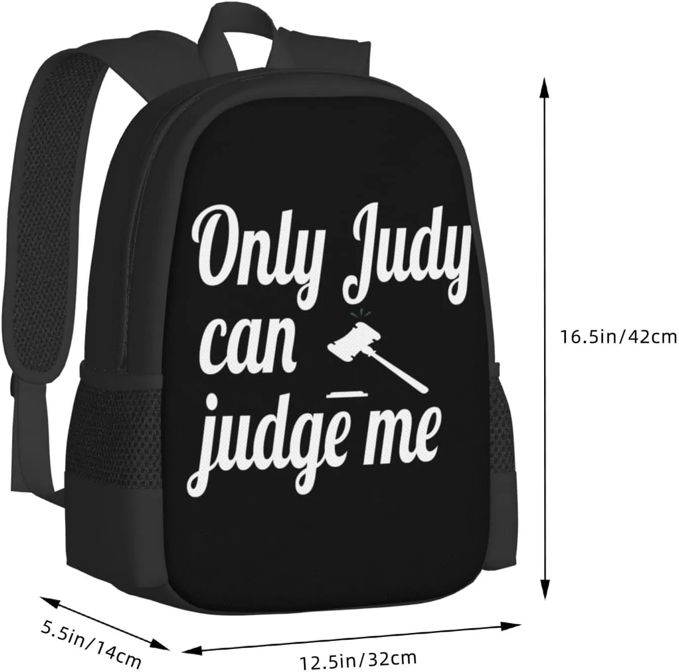 Only Judy Can Judge Me Backpack Lightweight Large Capacity Laptop Backpack Travel Backpacks for Unisex