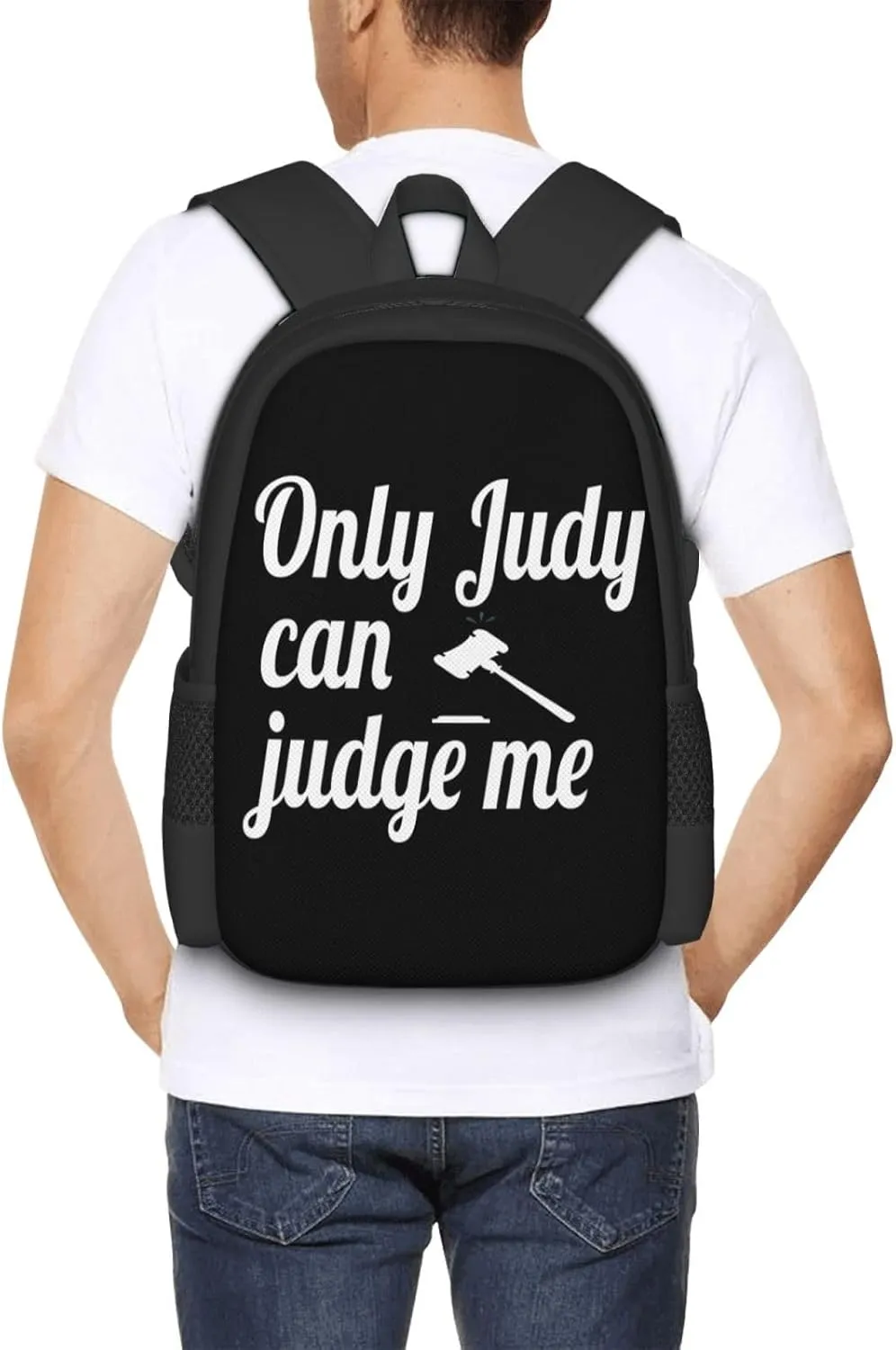 Only Judy Can Judge Me Backpack Lightweight Large Capacity Laptop Backpack Travel Backpacks for Unisex
