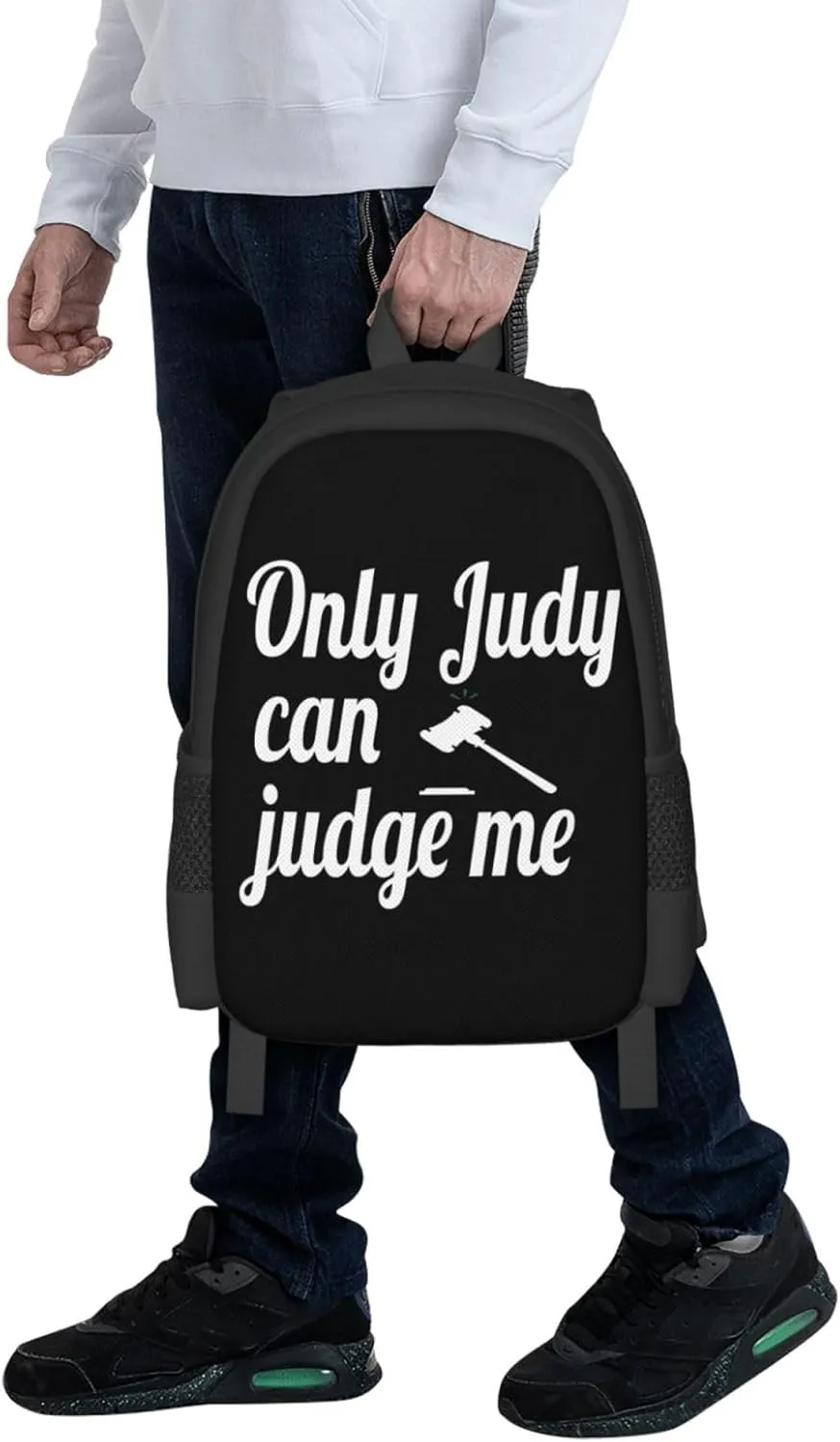Only Judy Can Judge Me Backpack Lightweight Large Capacity Laptop Backpack Travel Backpacks for Unisex