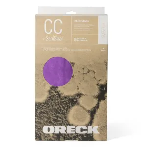 Oreck STANDARD Allergen Filtration Vacuum Bag with Saniseal Purple Bags Genuine 6/pk #AK1CC6, Replaces CCPK8