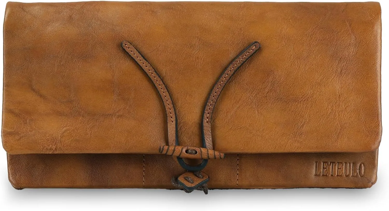 ORIREAL Wallets for Women Large Capacity Leather Clutch Wallet Card Organizer Women's Purse