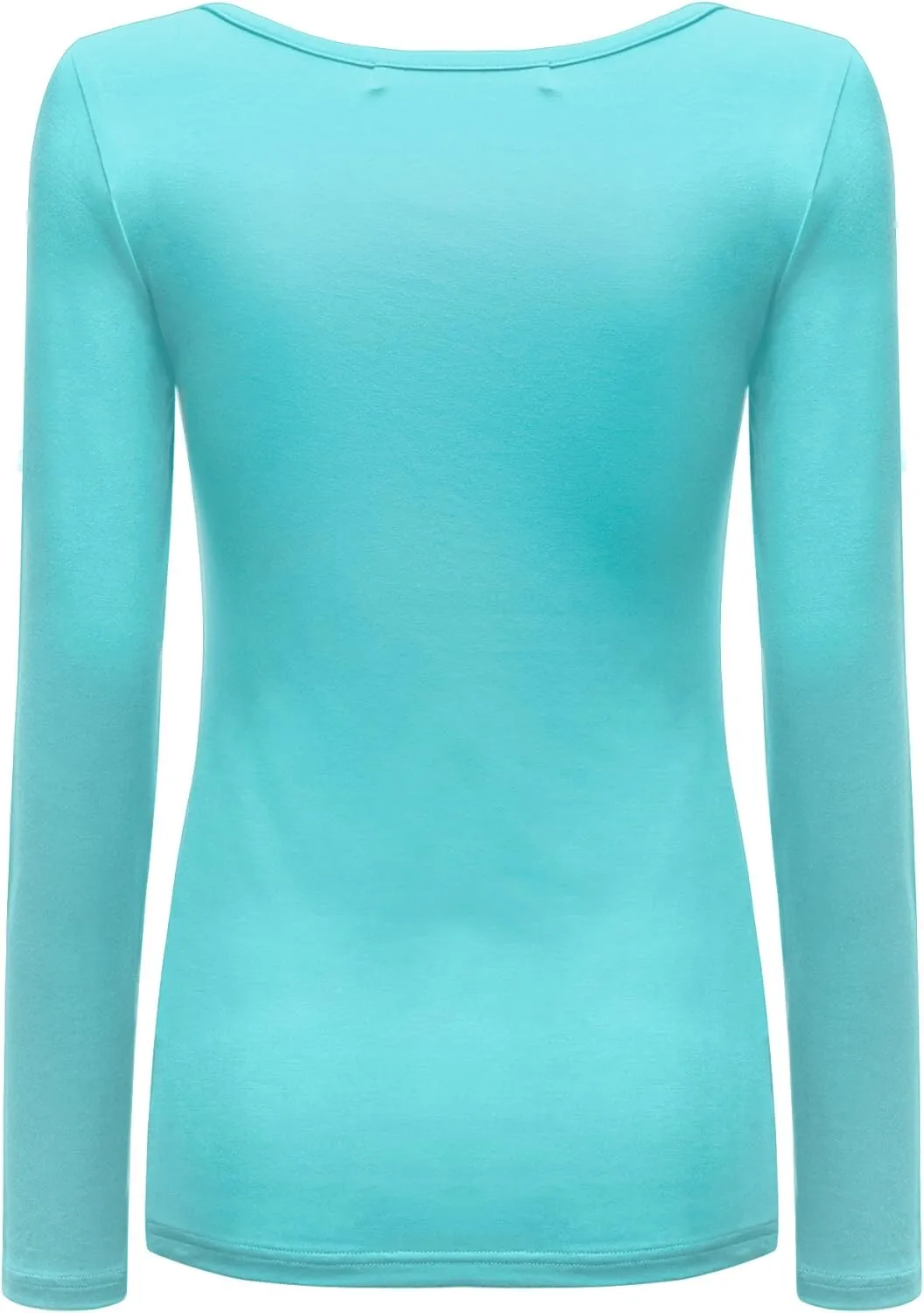 OThread & Co. Women's Long Sleeve T-Shirt Scoop Neck Basic Layer Stretchy Shirts