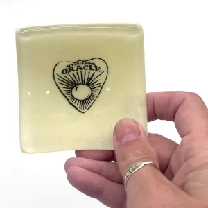 Ouija Planchette Handmade 2.75" Fused Glass Small Dish