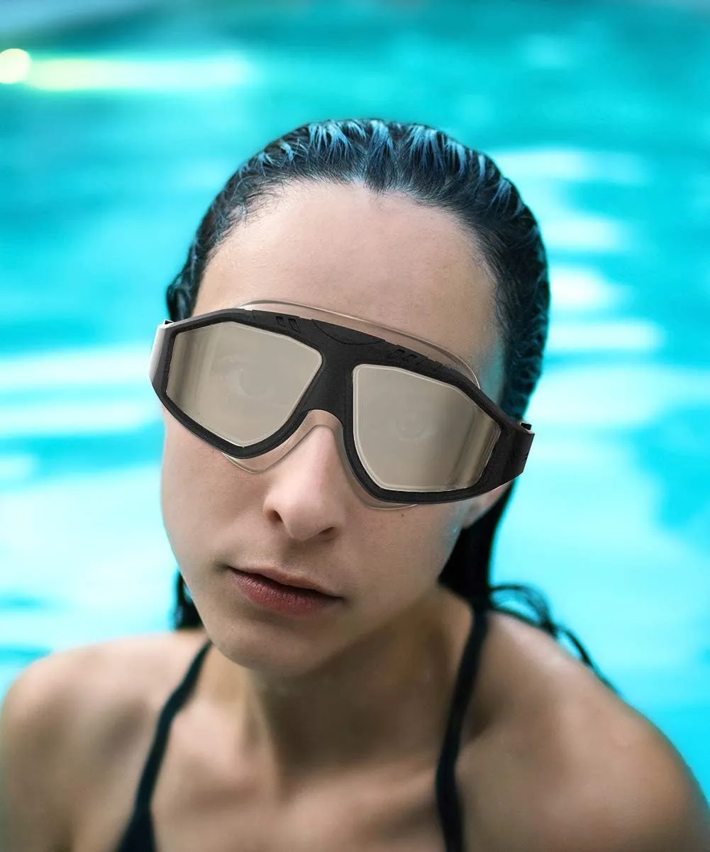 OutdoorMaster Swim Mask - Wide View Swimming Mask & Goggles Anti-fog Waterproof