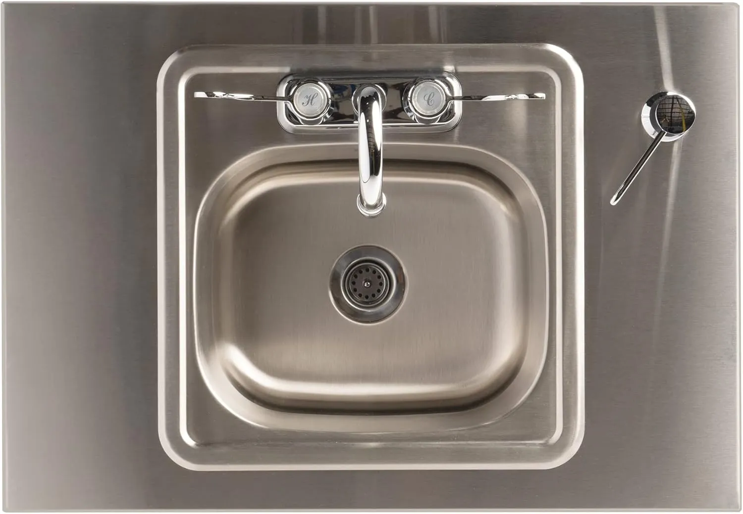 Ozark River Portable Sinks Premier S1, White Laminate/Stainless Sink Basin, Self Contained Sink, Hand Washing Station, Portable Sink with Hot Water, Portable Sink Hand Wash Station