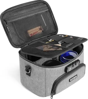OZCHIN Smell Proof Bag with Combination Lock, Odor Proof Carbon Lining Smoking & Medicine Organizer, Travel-Friendly Lockable Box, Great Gifts for Father’s Day, Premium Scent Proof Lockable Case