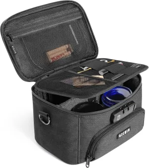 OZCHIN Smell Proof Bag with Combination Lock, Odor Proof Carbon Lining Smoking & Medicine Organizer, Travel-Friendly Lockable Box, Great Gifts for Father’s Day, Premium Scent Proof Lockable Case
