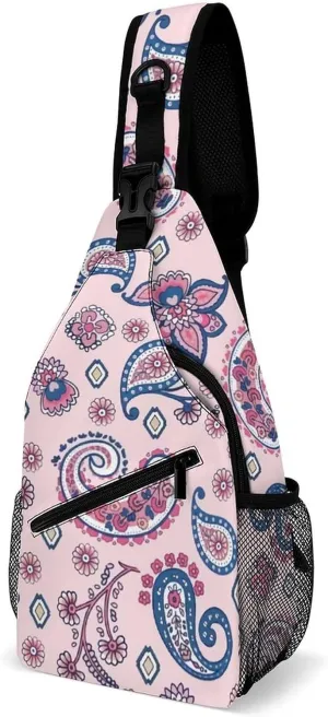 Paisley A Spacious And Large Capacity Portable Adjustable Chest Bag
