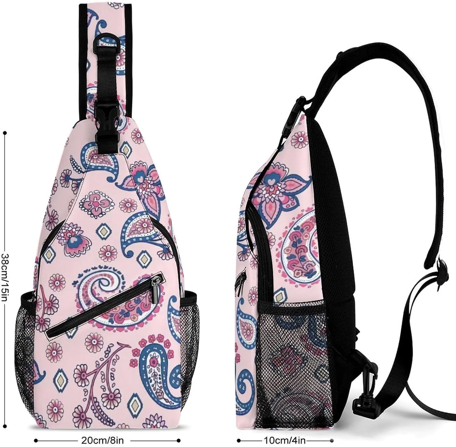 Paisley A Spacious And Large Capacity Portable Adjustable Chest Bag