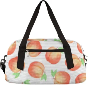 Peach Kids Duffel Bag for Girls Boys Teens, Peach Pixel Wind Dance Bag Overnight Small Duffel Bag Carry On Weekend Sports Gym Travel Bag for School Practice Gymnastics Ballet