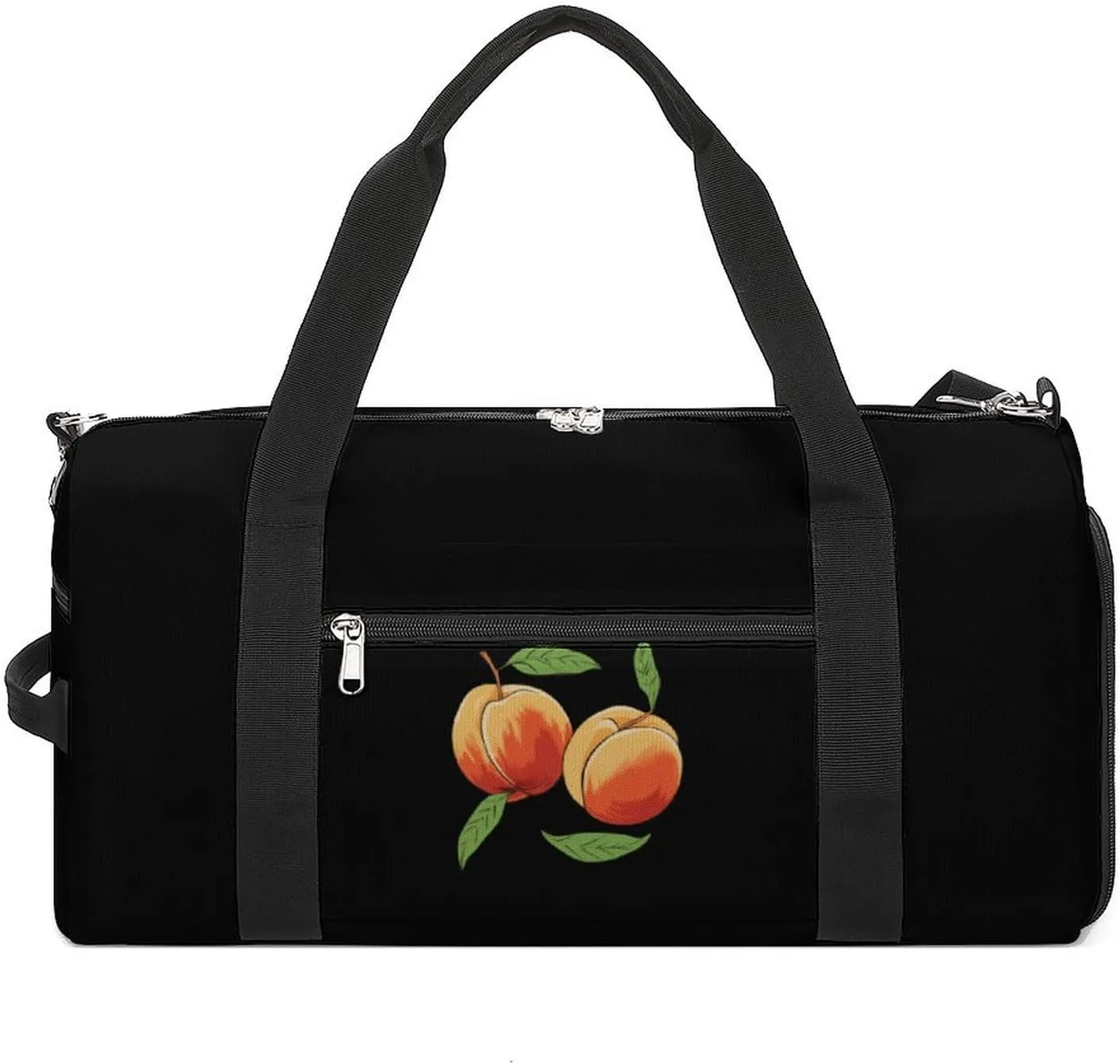 Peaches Fruit Gym Bag Travel Duffel Bag Sports Tote Bag Workout Bag Weekender Bag for Women Men