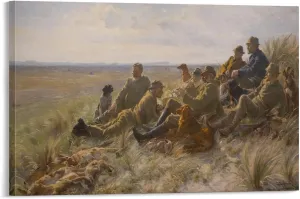 Peder Severin Krøyer - Skagens Jægere Canvas Art Poster and Wall Art Picture Print Modern Family Bedroom Decor Posters 16x24inch(40x60cm)