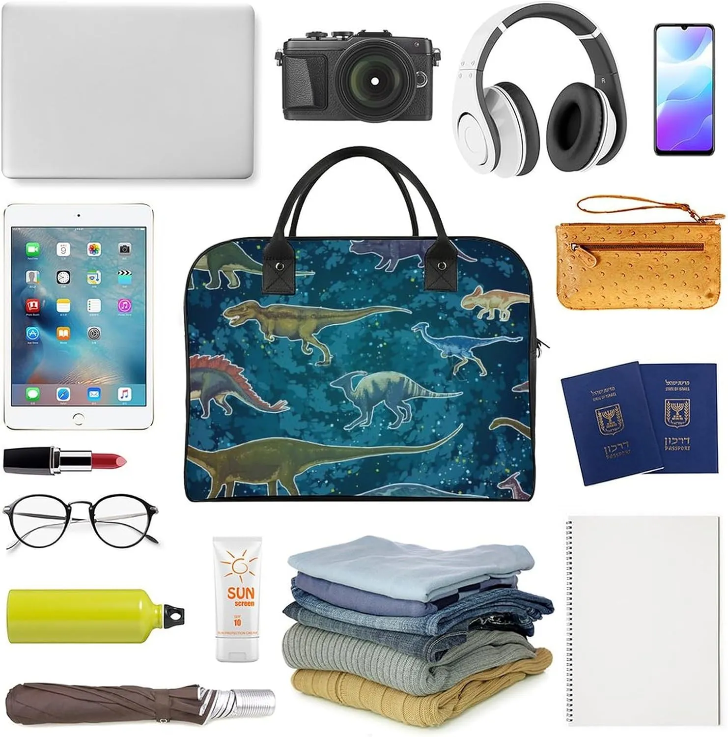 Penguin Bird Fashionable Large Capacity Travel Handbag Unisex