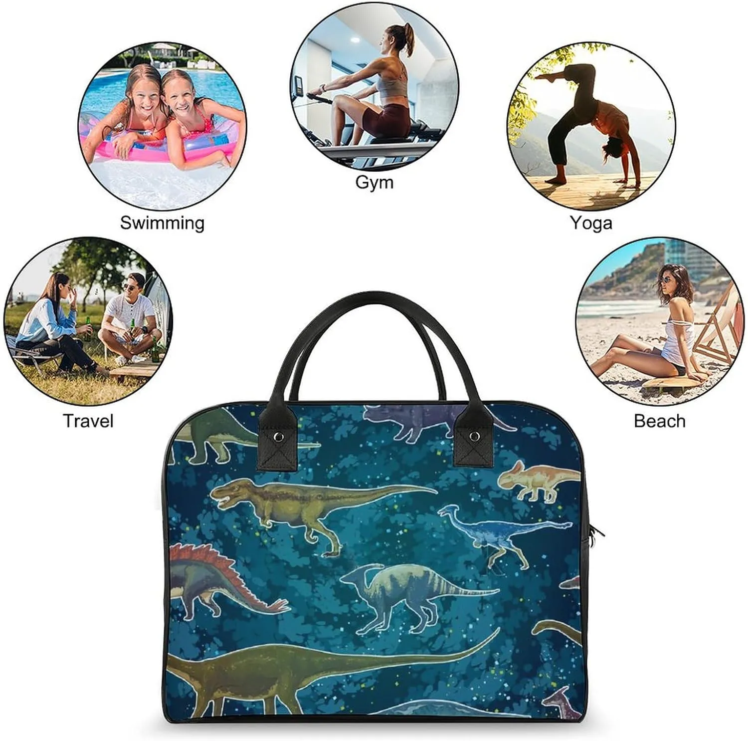 Penguin Bird Fashionable Large Capacity Travel Handbag Unisex