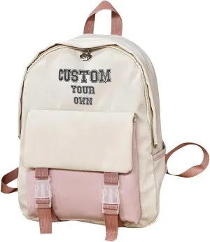 Personalised Backpack for School with Name Embroidery Custom Text School Bags Backpacks,Bookbag for Teenage Primary Secondary