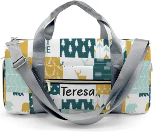 Personalized Animals Custom Multi-functional Travel Bag, Unisex Portable Duffel Bag, Short Distance Travel Assistant.