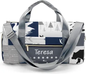 Personalized Animals Custom Multi-functional Travel Bag, Unisex Portable Duffel Bag, Short Distance Travel Assistant.