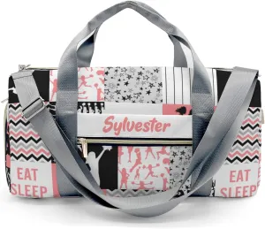 Personalized Cheerleader Quote Girl Coral Custom Multi-functional Travel Bag, Unisex Portable Duffel Bag, Short Distance Travel Assistant