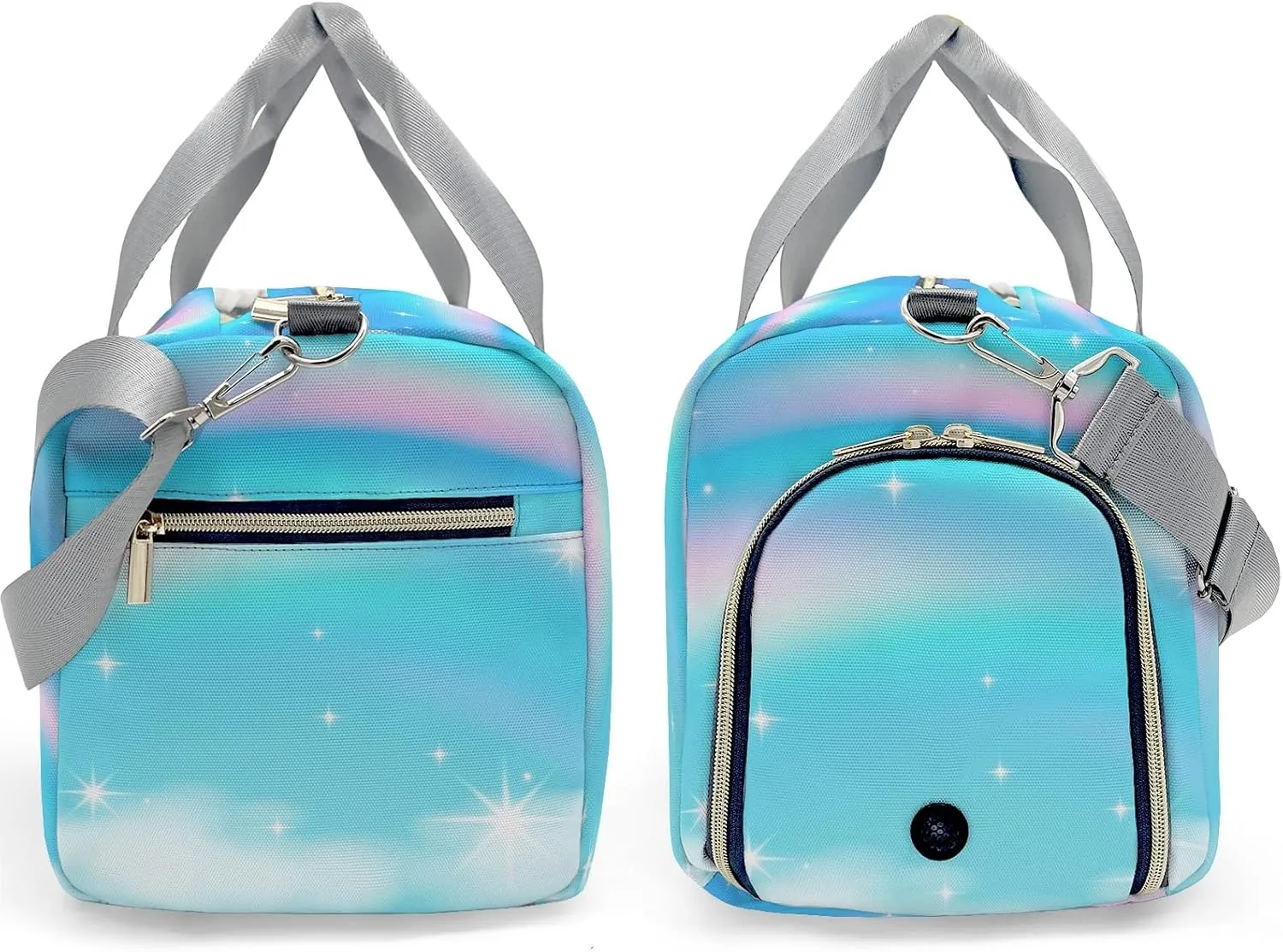 Personalized Girls Gymnastics Rainbow Custom Multi-functional Travel Bag, Unisex Portable Duffel Bag, Short Distance Travel Assistant
