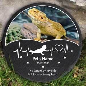 Personalized Pet Memorial Gifts for Loss of Bearded Dragon, Custom Photo Pet Memorial Stone for Bearded Dragon, Lizard Memorial Stone, Bearded Dragon Grave Marker Headstone Remembrance Plaque