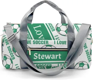 Personalized Soccer Custom Multi-functional Travel Bag, Unisex Portable Duffel Bag, Short Distance Travel Assistant
