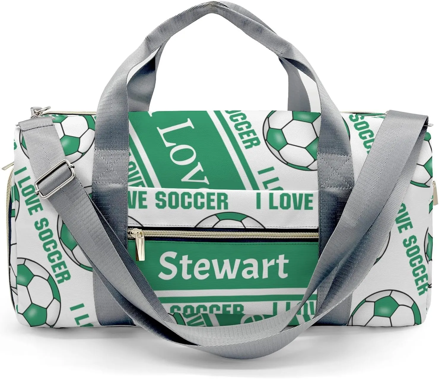 Personalized Soccer Custom Multi-functional Travel Bag, Unisex Portable Duffel Bag, Short Distance Travel Assistant