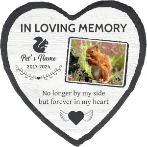 Personalized Squirrel Headstone, Pet Squirrel Memorial Stone, Customized Squirrel Memorial Garden Stone with Photo Name, Pet Squirrel Tombstone Squirrel Grave Marker Tombstone