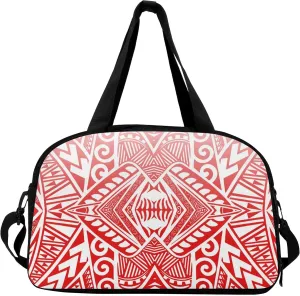 Personalized Travel Storage Bag Tote Polynesian Tribe Custom Handbag Large Capacity Wear Resistant Durable Handbag