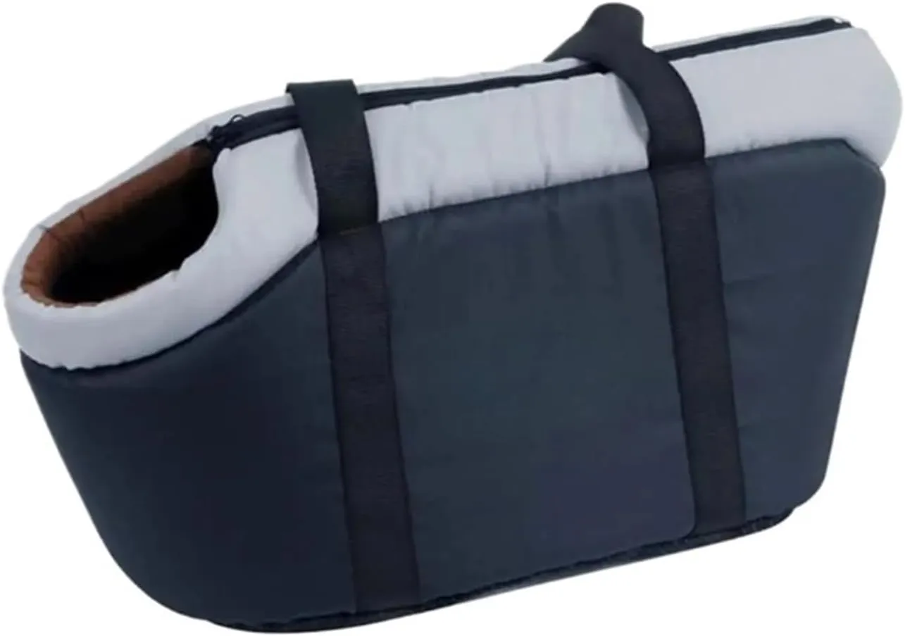 Pet Bag Soft-Sided Adjustable Fabric Interior Pad Carrier Tote For Pet Cat Carrier Outgoing Travel Breathable Pets Handbag(Dark Brown,38x20x25cm)