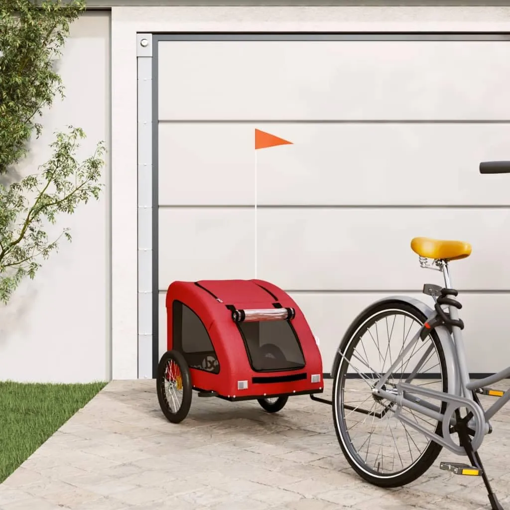 Pet Bike Trailer for Comfort, and Safety, Adventures, Red