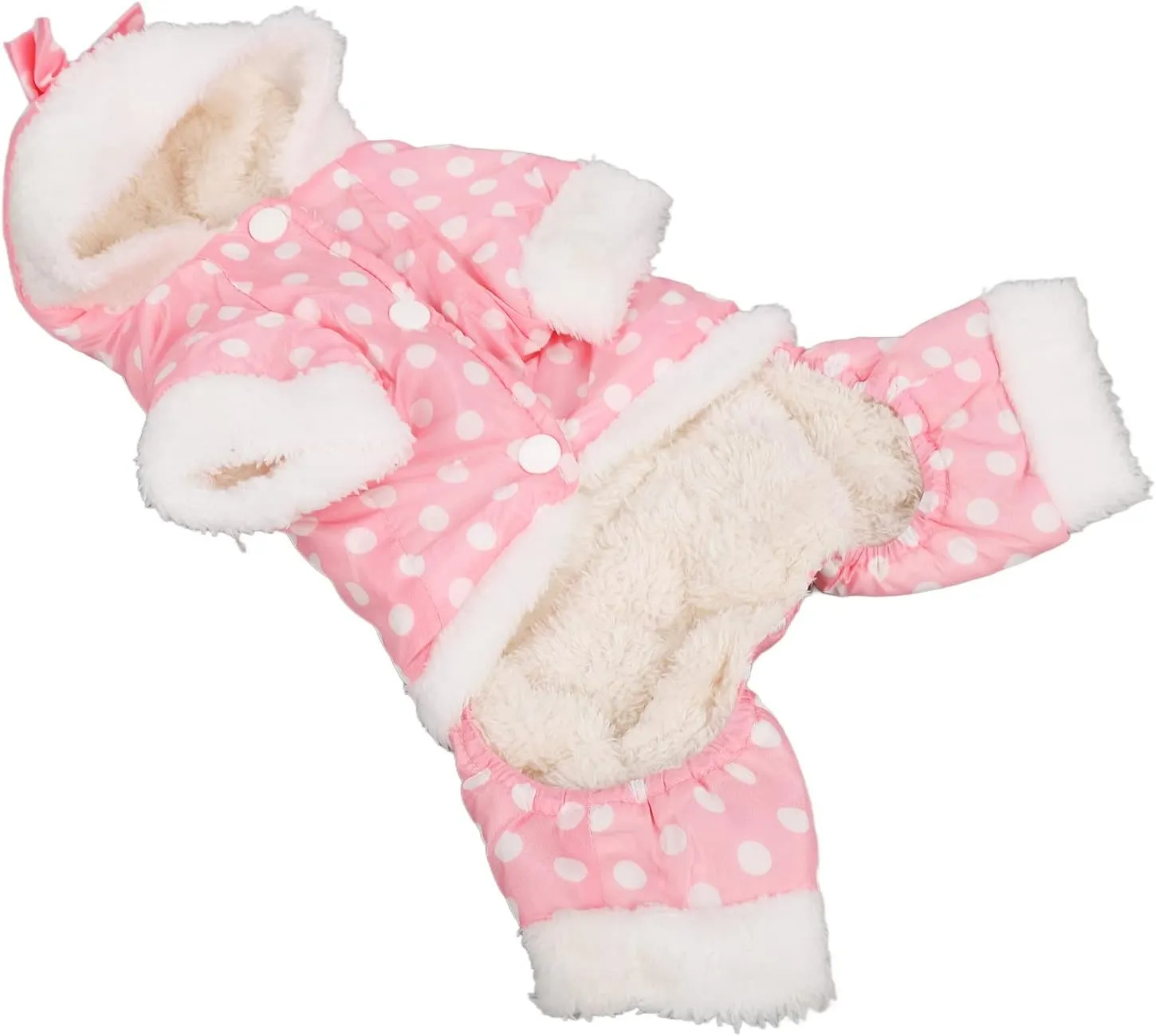 Pet Dog Winter Warm Jacket, Dog Hoodies Puppy Clothes Outfits for Small Dogs Convenient Snap Fastenings M